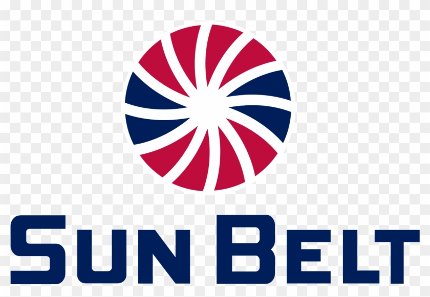 Sun Belt Logo In South Alabama Colors - Sun Belt Conference Logo Clipart