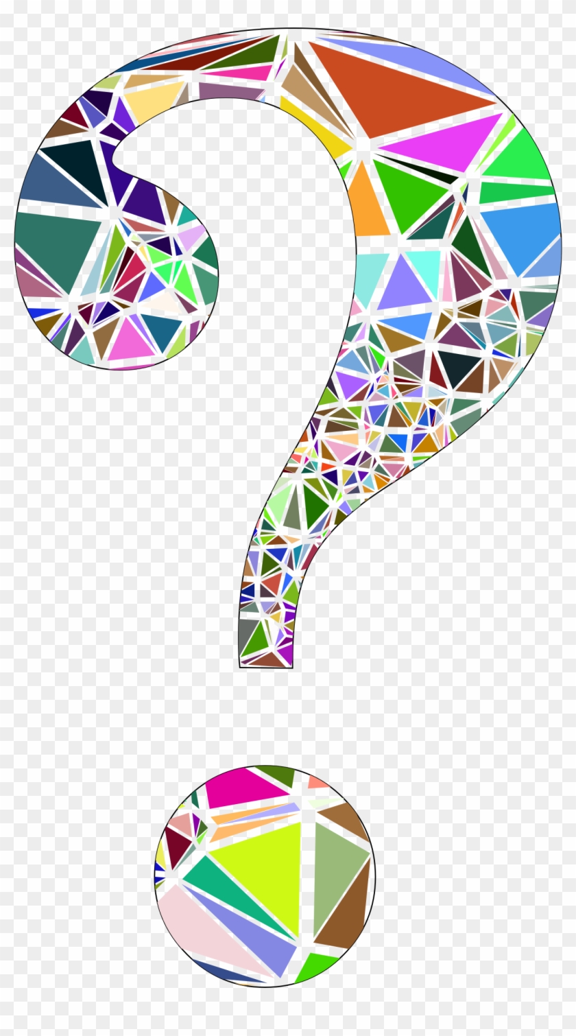 This Free Icons Png Design Of Low Poly Shattered Question - Low Poly Question Mark Clipart