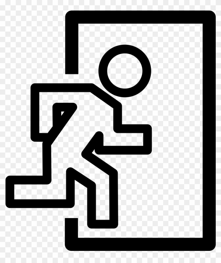 Exit Door Symbol Comments - Saida Simbolo Clipart #3277723