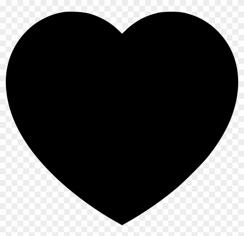 Png File Svg - Black Heart Silhouette Png Clipart #3277724