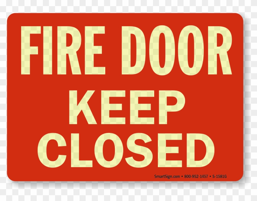 Keep Fire Door Shut Signs Clipart