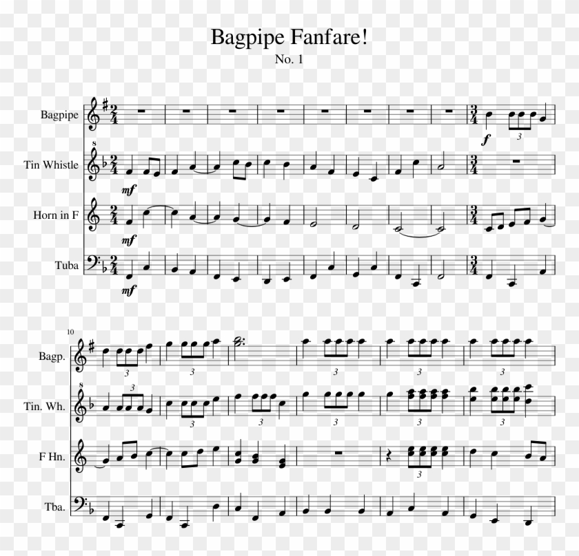 Bagpipe Fanfare - Music Clipart