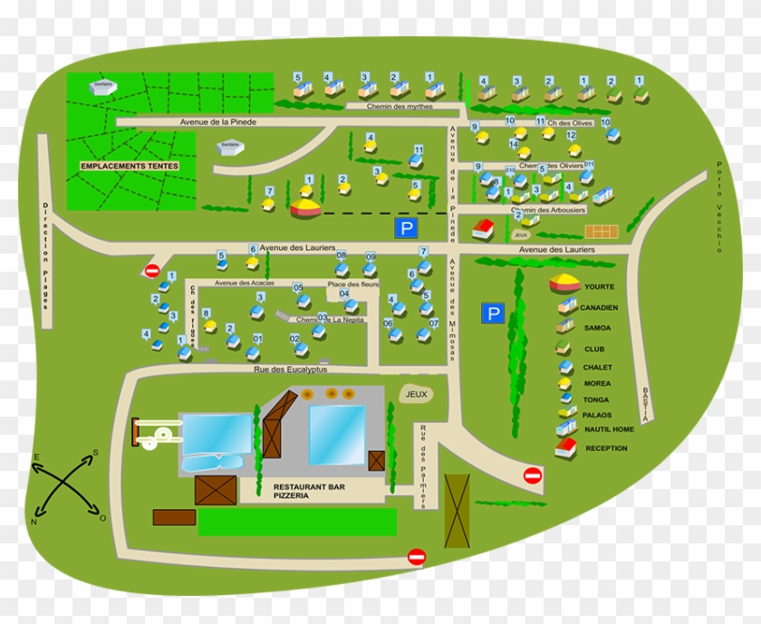 Corse Du Sud - Pitrera Village Porto Vecchio Clipart