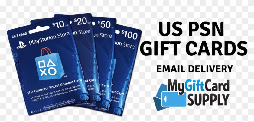 Us Psn Gift Cards 24 7 Email Delivery Mygiftcardsupply - Banner Clipart #3279114