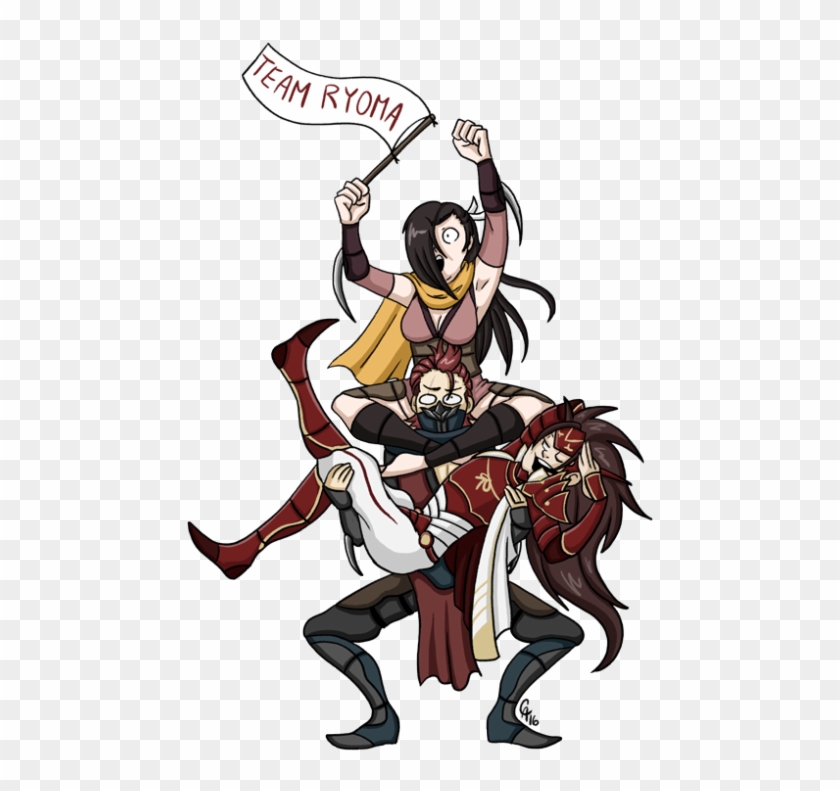 Best Royal/retainers Group As A Whole - Fire Emblem Fates Ryoma X Kagero Clipart #3279343