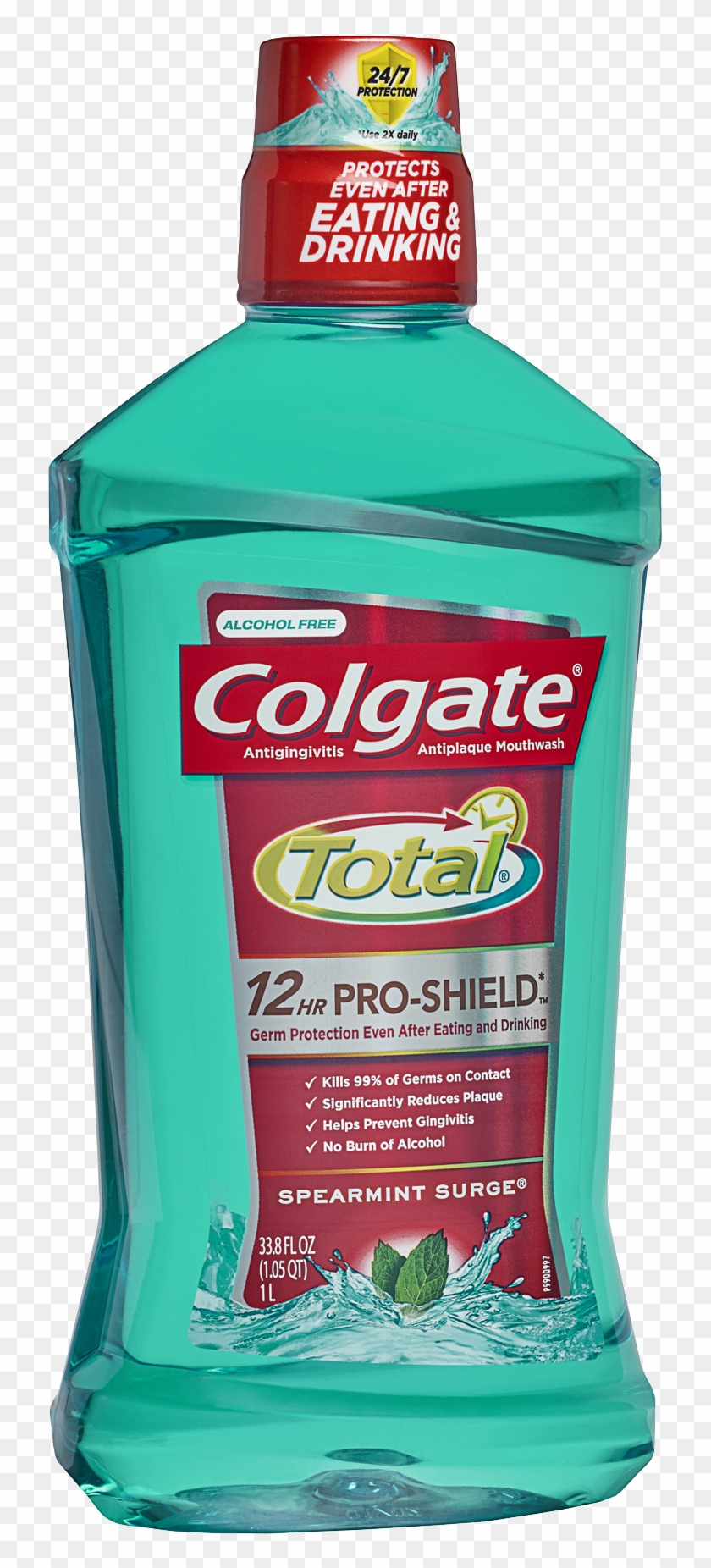 Colgate Total Pro-shield Alcohol Free Mouthwash, Spearmint - Colgate Total Mouthwash 500ml Clipart
