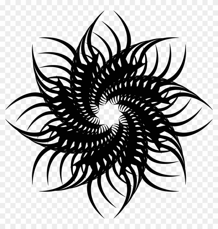 This Free Icons Png Design Of Tribal Flower 3 - Clip Art Transparent Png