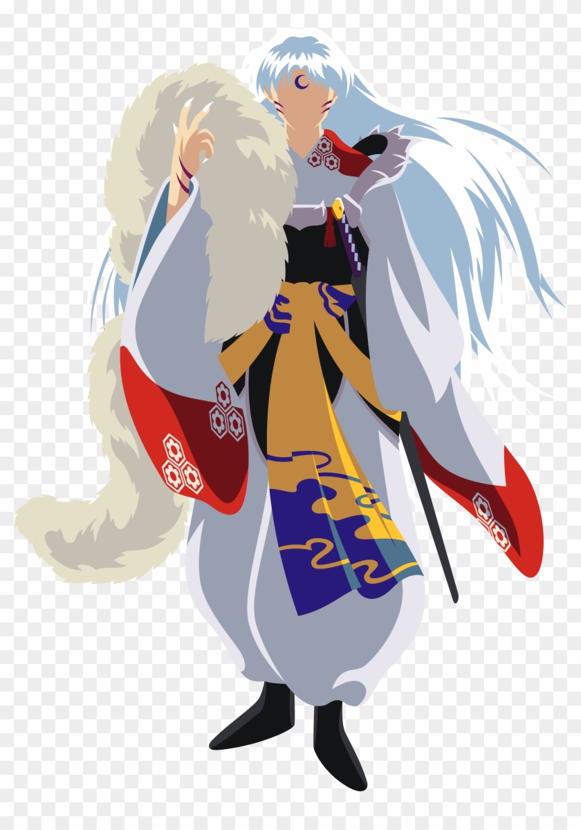 Inuyasha And Sesshomaru Minimalistic , Png Download - Inuyasha And Sesshomaru Minimalistic Clipart