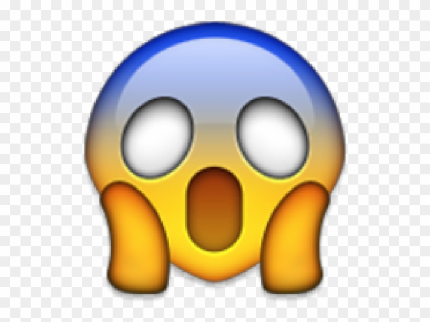 Face Screaming In Fear - Emojis Do Whatsapp Grandes Clipart