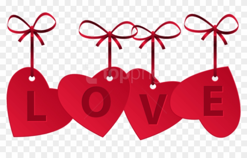 Hearts With Love Decoration Png Free Png Images Toppng - Transparent Image Love Png Background Clipart
