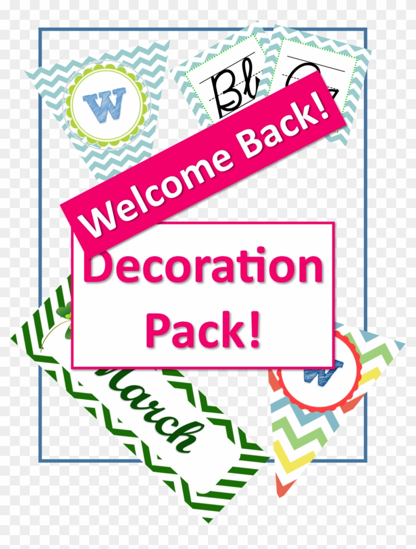 Welcome Back Classroom Decor Pack Caboodle - Graphic Design Clipart #3282140