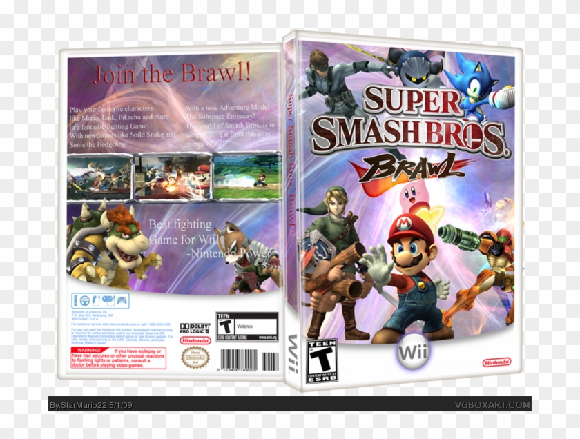 Brawl Box Art Cover - Super Smash Bros Brawl Clipart