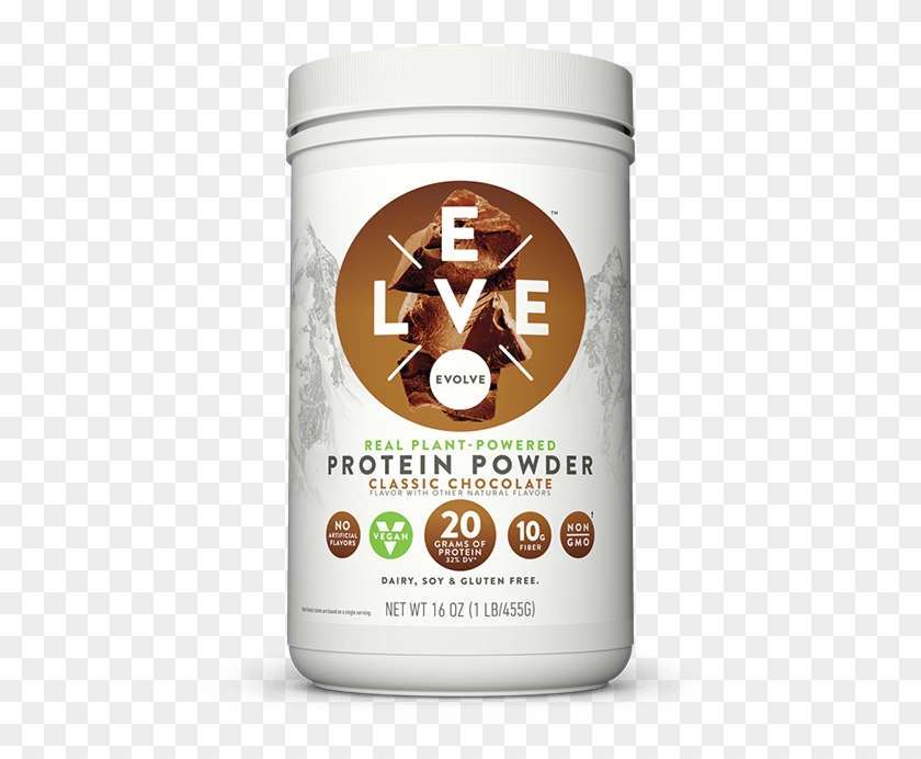 Protein - - Evolve Chocolate Protein Powder Clipart