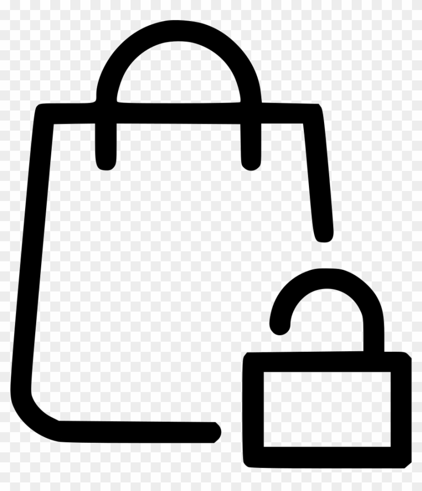 Bag Clip Lock - Shopping Bag Icon Png Transparent Png