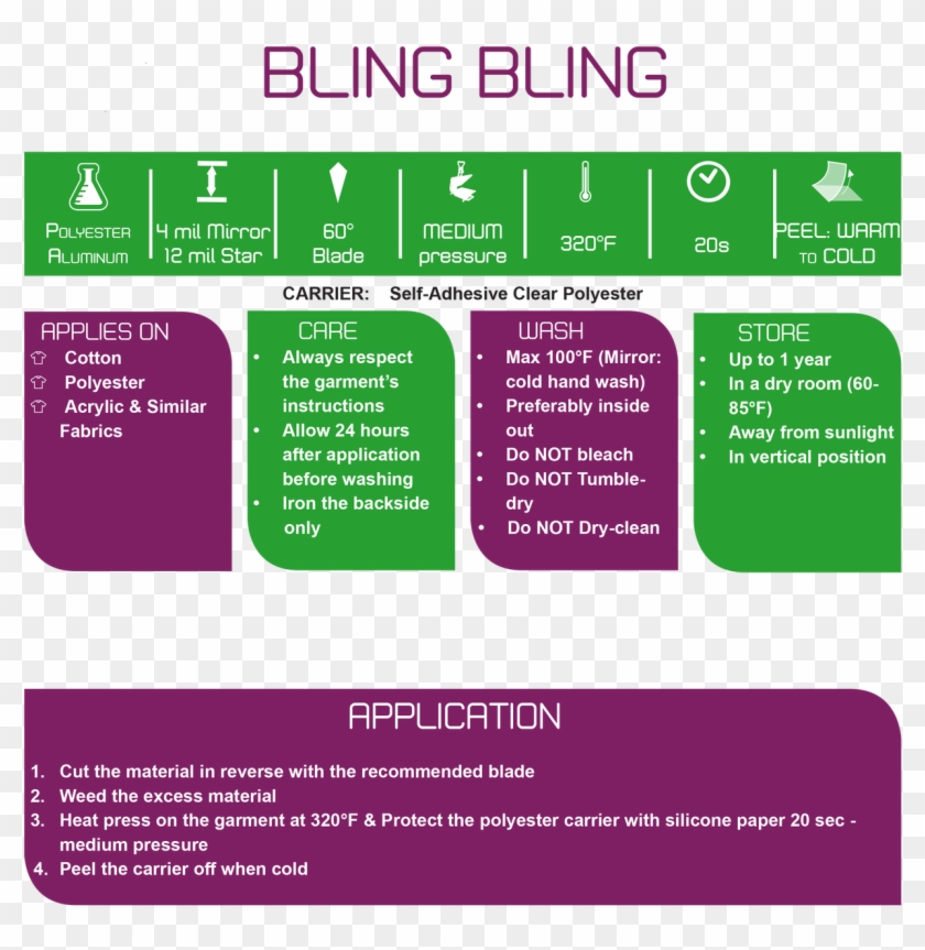 Bling Bling Mirror 20" - Heat Transfer Vinyl Clipart