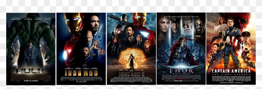 Marvel-pictures - Universo Cinematográfico Marvel Fase 1 Clipart