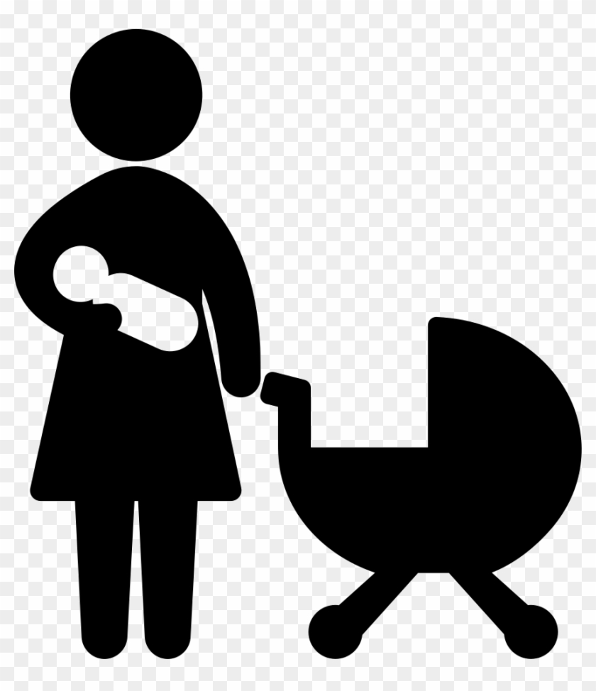 With Png Icon - Mother With Baby Png Icon Clipart
