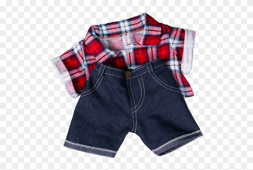 Plaid Flannel - Build A Bear Clothes Png Clipart