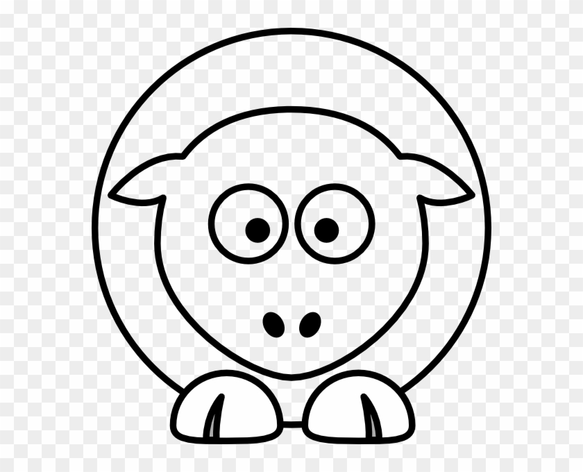 Sheep Cartoon Outline Svg Clip Arts 576 X 600 Px - Outline Cartoon Images Png Transparent Png #3284464