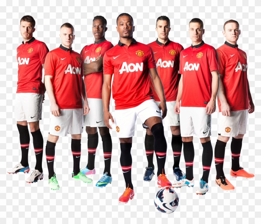 Mufc New Kit - Manchester United Team Png Clipart