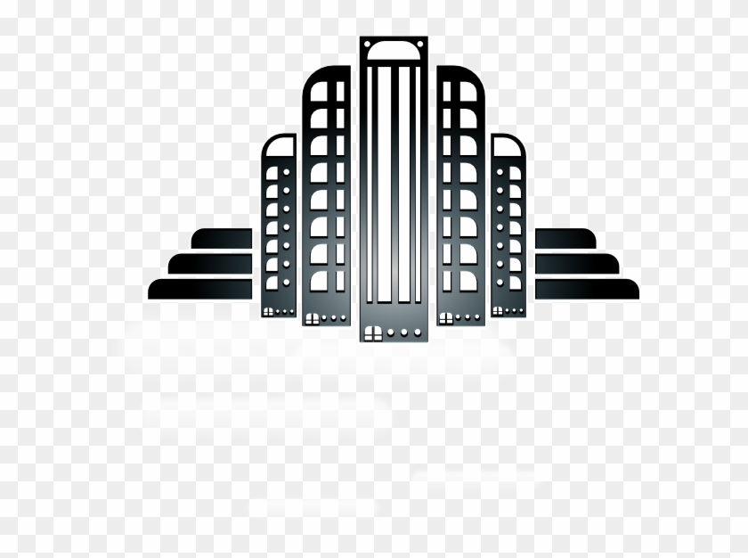 Art Deco Building Clip Art - Png Download