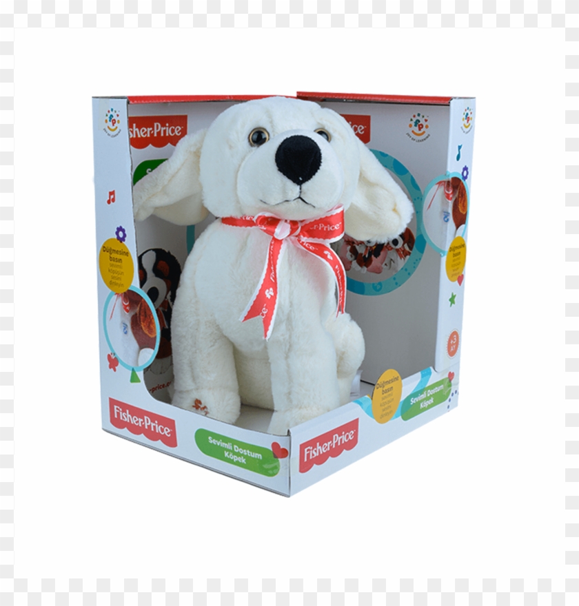 Fisher Price Oturan Sesli̇ Beyaz Pelüş Köpek M905726-fp - Teddy Bear Clipart #3286199
