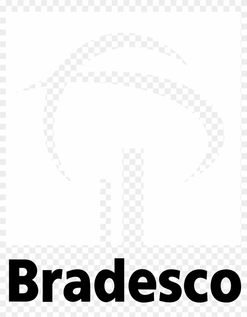 Bradesco Logo Black And White - Banco Bradesco Sa Clipart #3286243