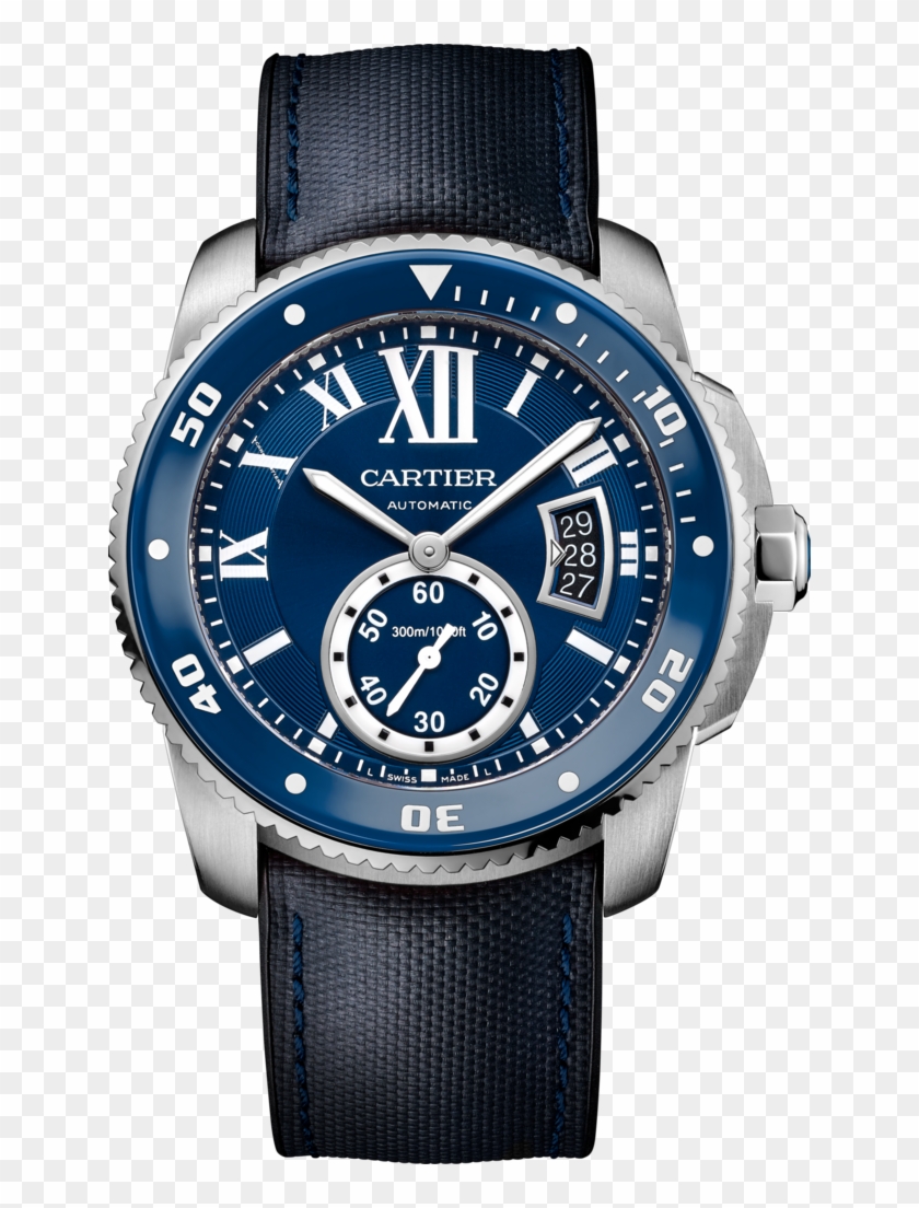 Calibre De Cartier - Cartier Diver Blue Clipart #3286672