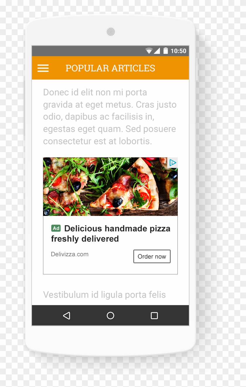 Available To All Publishers, In Article Ads Are Optimized - Adx Native Ad Google Clipart
