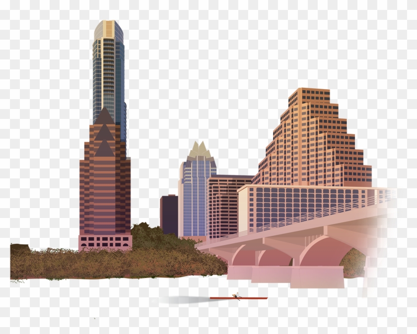Austin Texas Png Clipart Black And White Stock - Austin Texas Skyline Png Transparent Png #3287957