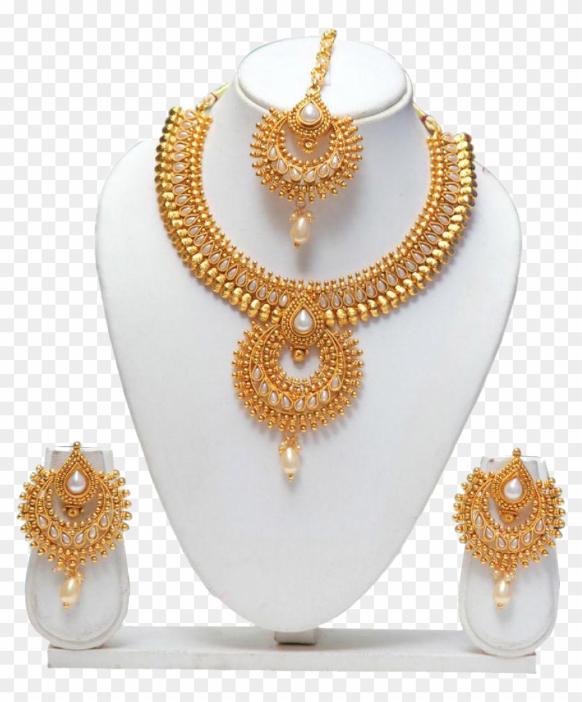 Latest Necklace Set Gold Clipart