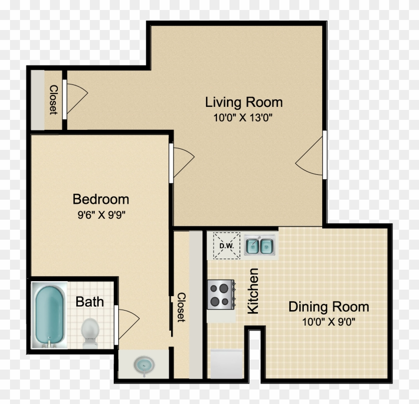 Sicily - Floor Plan Clipart