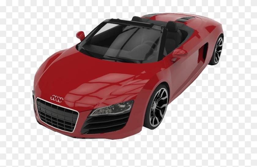 Jpg Black And White Library R Car Sedan Red Top View - Audi R8 Clipart #3288703