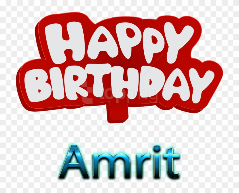 Free Png Amrit 3d Letter Png Name Png Images Transparent - Happy Birthday To You Hamza Clipart