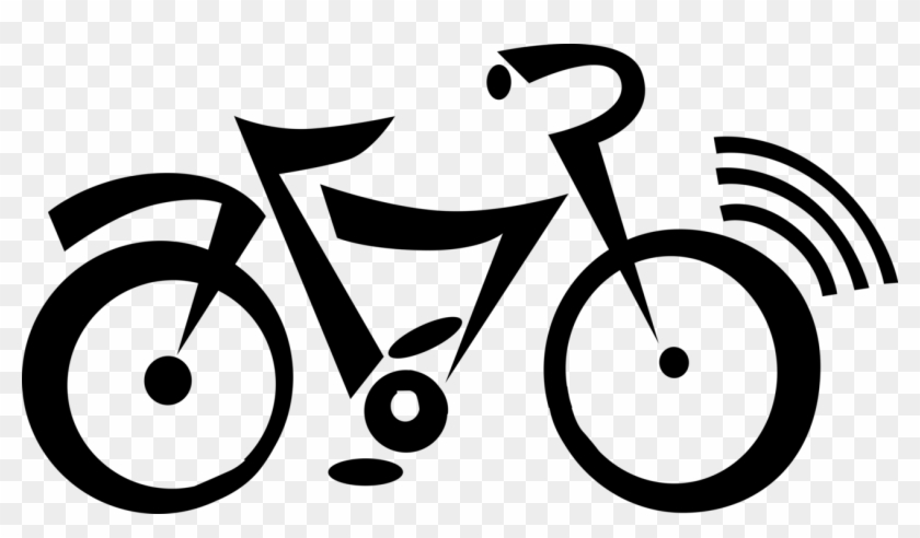 Vector Illustration Of Bicycle Bike Or Cycle Human - Merida S Presso 2010 Clipart