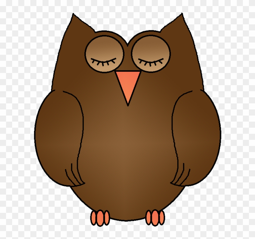 Download The Files Here - Owl Sleeping Clipart - Png Download #3289519