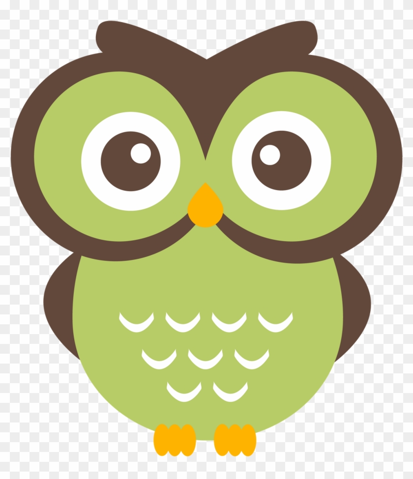 Purple Owl Clipart - Green Owl Clip Art - Png Download #3289635