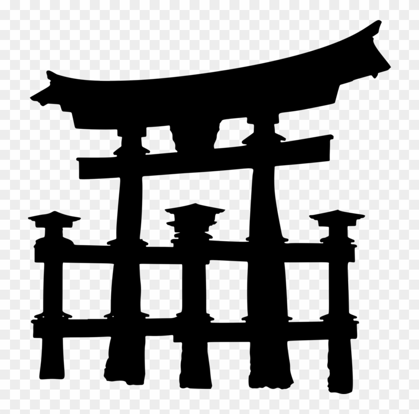 Itsukushima Shrine Itsukushima Floating Torii Gate - Itsukushima Shrine Clipart