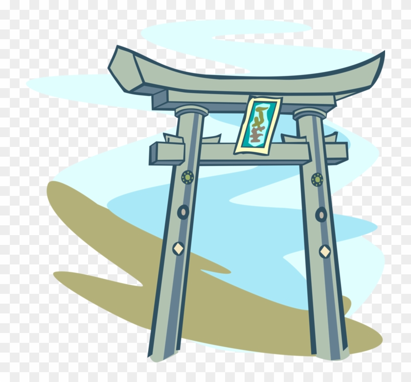 Vector Illustration Of Japanese Traditional Buddhist - End Table Clipart #3290451