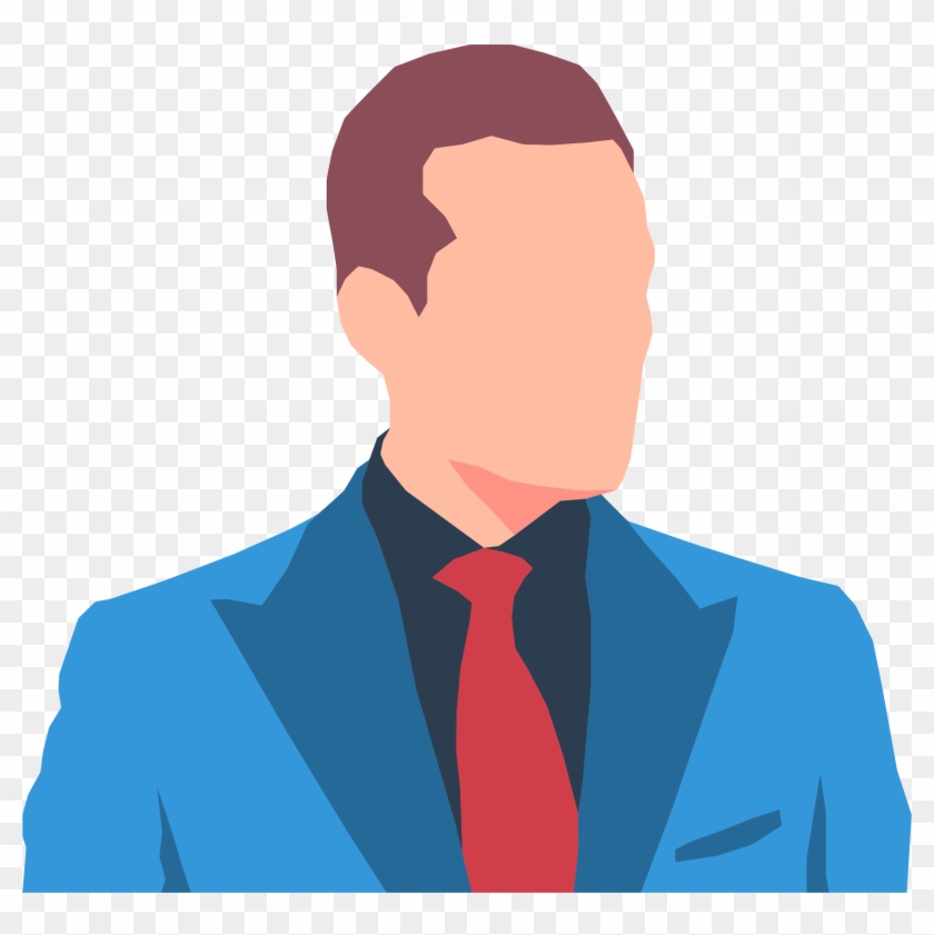 This Free Icons Png Design Of Faceless Male Avatar - Man In Suit Clip Art Transparent Png #3290457