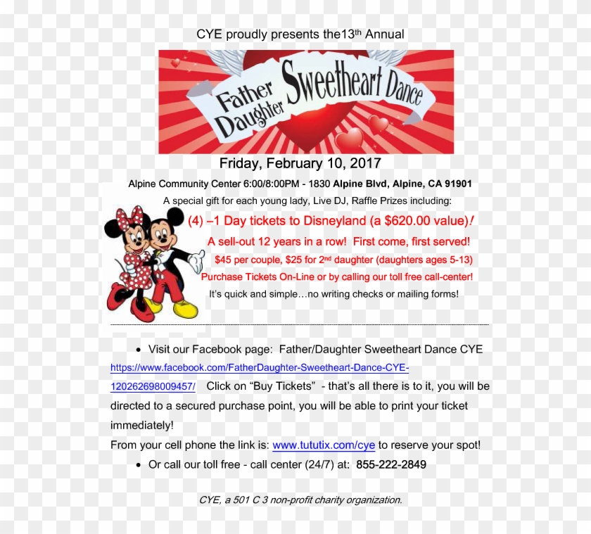 Father Daughter Dance - Father Daughter Sweetheart Dance Flyers Clipart