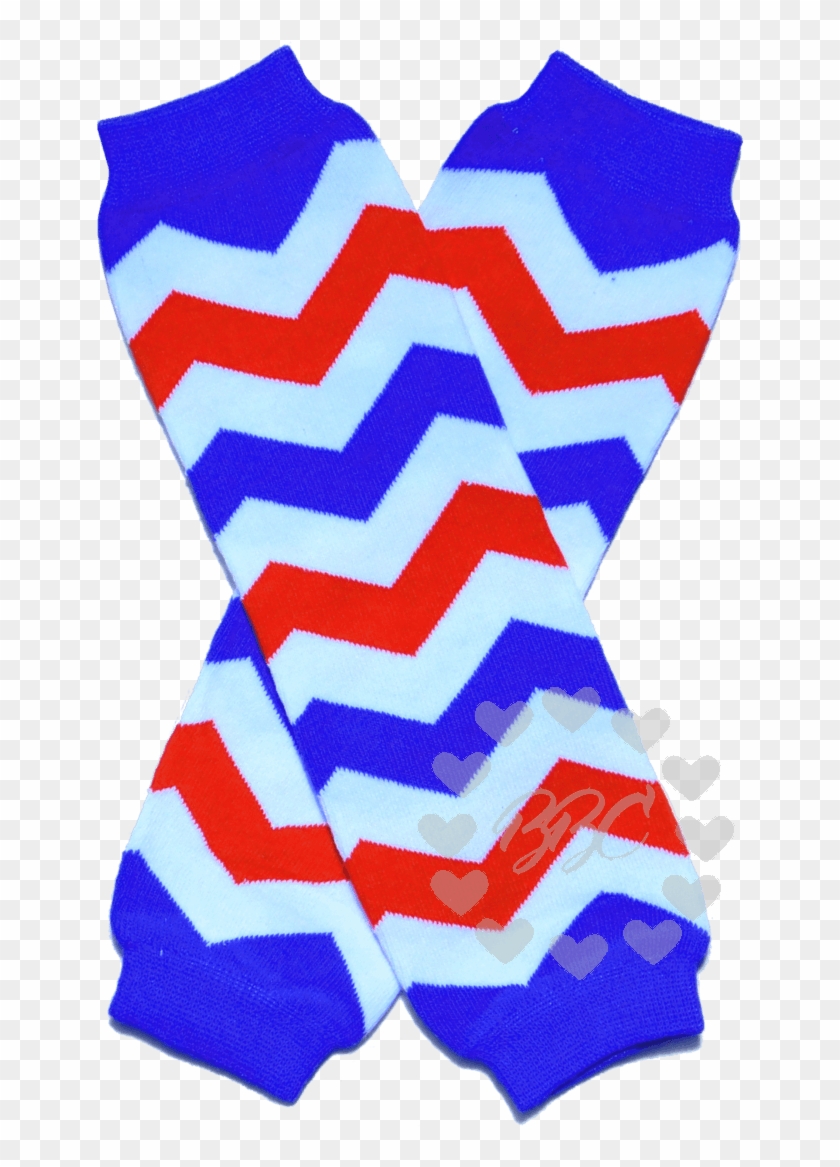 Red White And Blue Legwarmers - Pattern Clipart