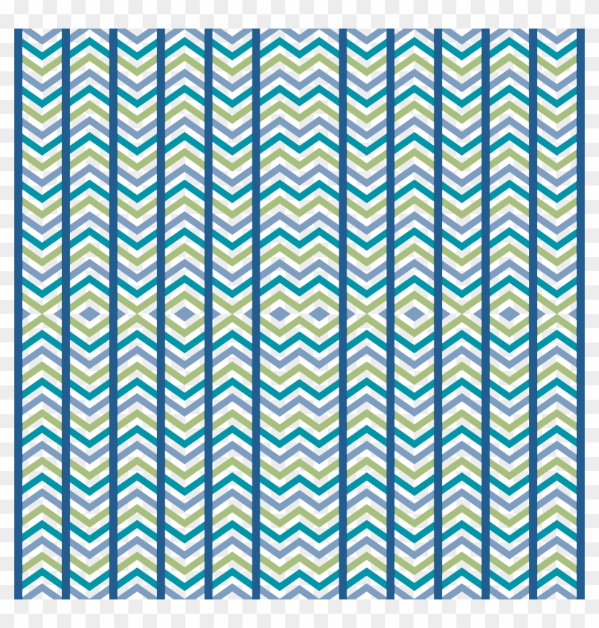 Comfy Striped Chevron Blue Green Giftwrap - Christmas Baby Shower Template Clipart