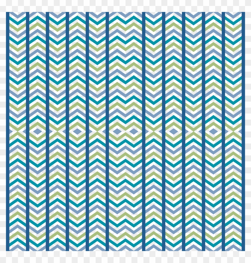 Comfy Striped Chevron Blue Green Giftwrap - Christmas Baby Shower Template Clipart #3291418