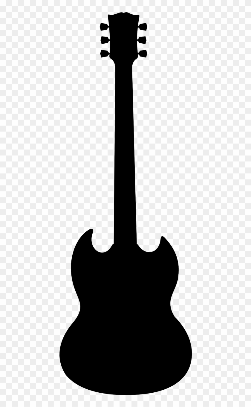 Music Instrument Guitar Png Image - Black Guitar Clipart Png Transparent Png #3291705