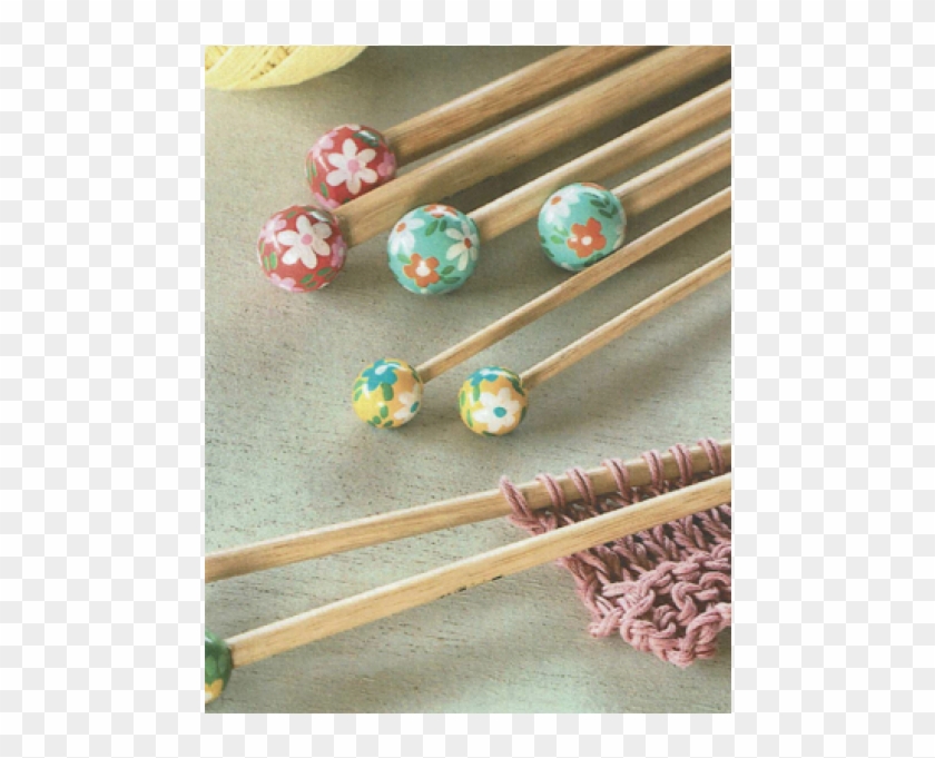 Dmc Flower Bamboo 40cm Knitting Needles - Earrings Clipart #3291829