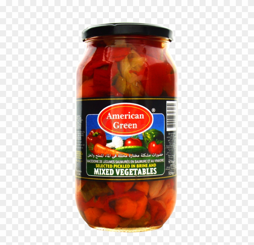 American Green Mixed Vegetables Pickel 970g - Achaar Clipart