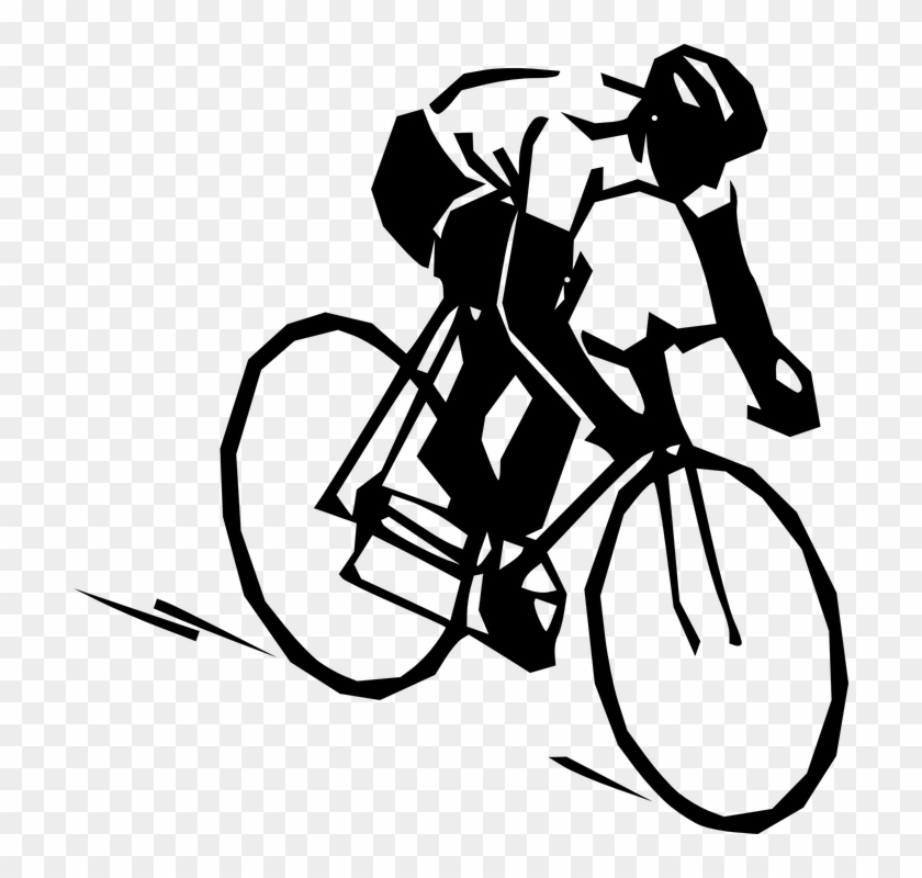 Race Fast Bike - Cyclist Clipart - Png Download