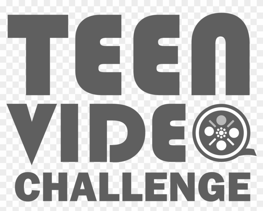 Teen Video Challenge Logo B&w [ ] - Poster Clipart