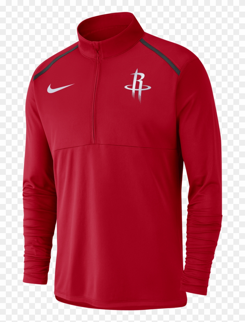 Men's Houston Rockets Nike Red 1/4 Zip Element Jacket - Houston Rockets Clipart #3292737